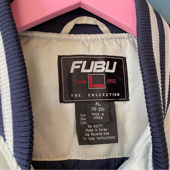 Vintage Y2K FUBU Varsity Bomber Jacket - Picture 3 of 12
